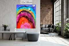 Bild Nr.1  Acryl auf Leinwand 100X120